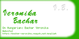 veronika bachar business card